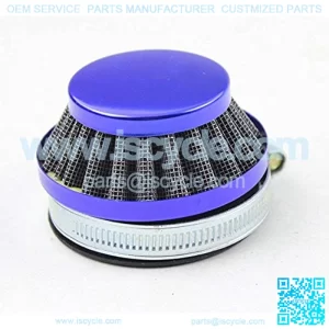 58mm Blue Air Filter For Gas Motorized Bicycle Mini ATV Dirt Pocket Bikes