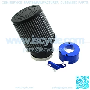 Air Filter + Adapter For 11Hp 13Hp Honda GX340 GX390 Clone Engine Go Kart Predator 301cc 420cc Golf Carts Mud Boats Racing Lawnmowers Minibikes Powered Paragliders GX270s 13/15hp Chinese OHVs