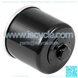 Motorcycle Oil Filter: High Performance, Premium, Designed to be used with Synthetic or Conventional Oils: Fits Select Suzuki Motorcycles, KN-138, black, Fitment