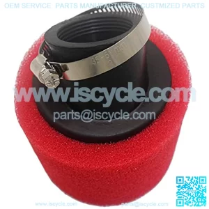 38mm Air Filter Sponge Foam Cleaner for Dirt Pit Bike ATV CRF KLX Motorcycle (red)
