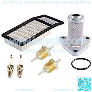 72368G01 Air Filter 26591G01 Oil Filter 72084-G01 Fuel Filter Spark Plug Kit Replacement for EZGO TXT, Medalist 4 Cycle 295cc / 350cc Golf Cart 1994-2005 Replacement Parts,5% coupon applied at checkout,with coupon