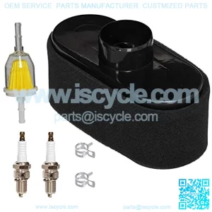 Air Filter Pre Filter Cleaner Fuel Filter Spark Plug Kit Compatible with John Deere X300 X304 X300R X320 X360 X500 X530 Z445 Z465 Z645 Z655 Z540M 4-Cycle Engine Replace MIU12555,5% coupon applied at checkout,with coupon