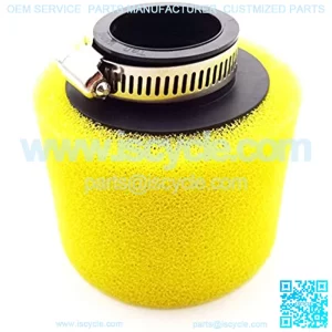 Yellow Foam 38mm Air Filter Cleaner For 110cc 125cc Motorcycle Pit Monkey Dirt Bike Go Kart Scooter Moped ATV Quad 4 Wheeler