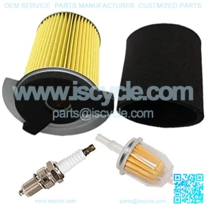 Air Filter Pre-Filter with Spark Plug Fuel Filter Tune Up kit Replacement forYamaha G1 2 Cycle 1978-1989 Gas Golf Cart and G14 4 Cycle 1995-1996 Gas Golf Cart Replace J10-14417-00 JF7-14450-01