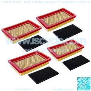 4 Pack 951-10298 Air Filter + Pre Cleaner for MTD Cub Cadet SC100 951-14632 14 083 01-S Push Lawn Mower and More