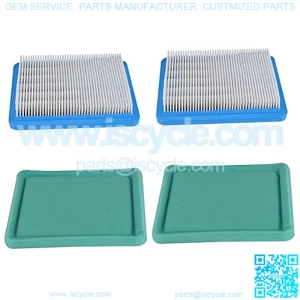 Pack-of-2 491588S Air Filter for 491588 4915885 399959 Flat Air Cleaner Cartridge 3.5 to 6 HP Engine Lawn Mower w 271933 491435 493537 Pre Filter