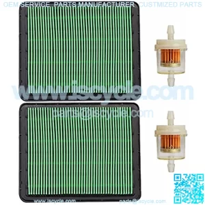 2 Pack GCV160 Air Filter, Durable GC160 Air Cleaner with Fuel Filter, Professional 17211-ZL8-023 Air Filter for Honda GCV190 GC190 GCV135 GC135 GX100 Engine Lawn Mower