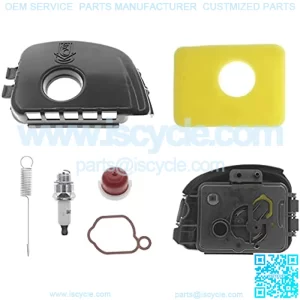 595660 Air Cleaner Cover & 799579 Air Cleaner Foam Filter & 595663 Air Filter Base Cover for 450E 550E 550Ex 08P502 09P602 09P702 Mower Engines with 698719 Spring Kit