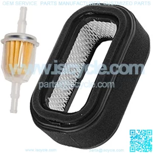 2pcs Air Filter Combo with Fuel Filter Compatible with 425 455 1800 2353 2500 A B E 2653 Compatible with M117254 MIU11376 Compatible with Kawasaki 11013-2204 11013-2139