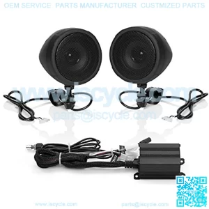MCBK420B Motorcycle Bluetooth Speaker System - Class D Compact Amplifier, 3 Inch Weatherproof Speakers, Volume Control, Great for Use with ATVs/Motorcycles, 12 Volt Vehicles