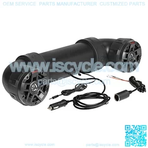 UTV4B ATV UTV Weatherproof Sound System - 4 Inch Speakers, 1 Inch Tweeters, Built-in Amplifier, Built-in Bluetooth, Easy Installation for 12 Volt Vehicles