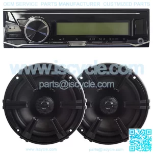 Golf Cart Radio wOLK Golf Cart Speakers (Stereo System w/ Bluetooth Receiver)