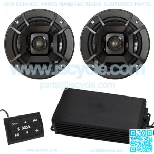 4x100 Watt Marine Grade Amp and Polk 5.25" Speakers Bluetooth Audio Package