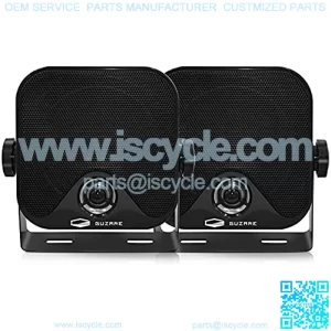 4 Inches Boat Marine Speakers - Waterproof Hunging Box Speakers 100 Watts Heavy Duty Surface Mount Speaker for ATV UTV RZR Golf Cart Tractor Truck Jeep GR301B (Black)