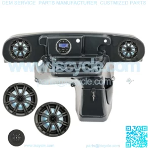 Kicker Audio System W/Carbon Fiber Deluxe Dash for EZGO TXT Golf Cart 1994-Up