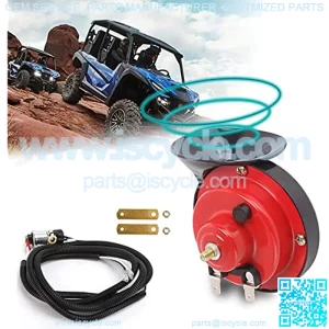 12V Golf Cart Horn Kit Universal for EZGO Club Car Yamaha, UTV, Boat - Red