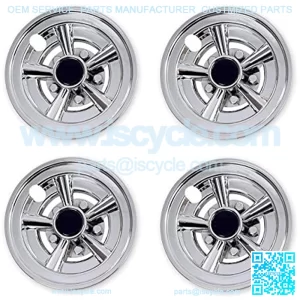 Golf Cart Wheel Covers Hub Caps for Most Golf Carts 8 inch(Set of 4)