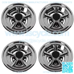 Golf Cart 8" Wheel Covers Hub Caps, Set of 4PCS Fits on Yamaha Club CAR EZ-GO Golf Cart and Most Brand Golf carts