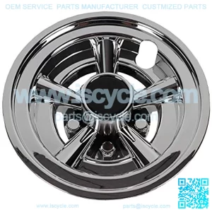 Golf Cart 8" Wheel Covers Hub Caps, Set of (4) Fits on Yamaha Club CAR EZ-GO Golf Cart