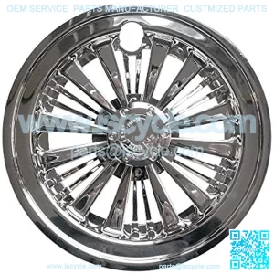 (4) 8" Chrome Wheel Covers Golf Cart EZ-GO, Club Car