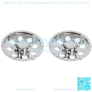 Set of 2 - QT10CHB-x2, 10" ABS Chrome Plated Wheel Cover, HUB Cap for 10" Wheels