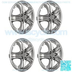 12" Premium Quality Hubcap, (Pack of 4)
