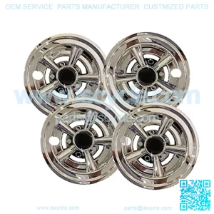 4 Golf Cart Wheel Covers Hub Caps 8" Silver For YAMAHA CLUB CAR EZGO