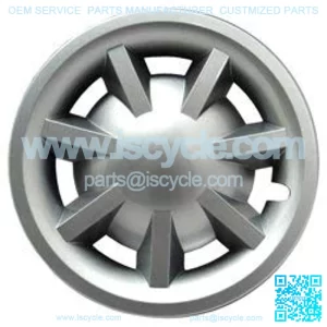 Replacement For Ezgo/Cushman/Textron 8 Inches Metallic Silver Hubcap For Electric Txt Freedom 2015 Golf Cart