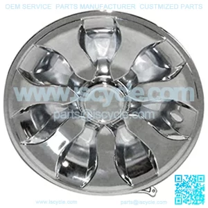 8" Chrome Driver Golf Cart Hub Caps - Each