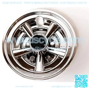 1pc Replacement Chrome Golf Cart Hub Caps 8 inch Wheel Cover