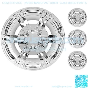 Golf Cart 8" Wheel Cover Set of 4 Daytona Chrome