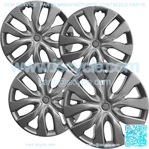 Auto Hubcap Set of 4, 15 inch Snap On Wheel Covers - Fits 14-18 Nissan Rogue