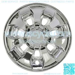 8" DRIVER CHROME GOLF CART WHEEL COVER/HUB CAP