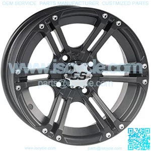 SS212 Matte Black Wheel with Machined Finish (12x7"/4x110mm)