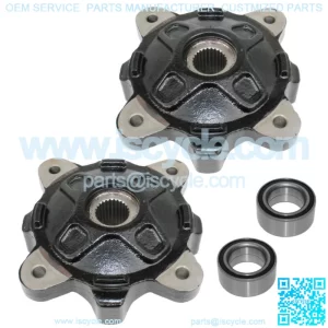 Front Left Right Wheel Hubs And Ball Bearings for Polaris RZR 4 XP 900 2012-2013