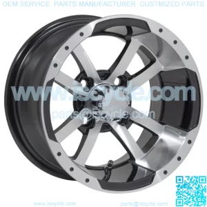 Storm Trooper 12x7 Machined Black Wheel