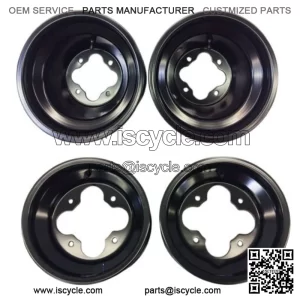 Black A5 Rolled Lip 10" Front 9" Rear Rims Suzuki LTZ400 Z400 LTR450 LTZ250