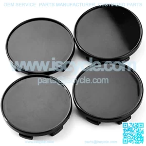 4pcs 54mm(2.13in)/49mm(1.93in) Wheel Hub Center Caps Black Base for #40342-AU511 40342-40P01 40343-5P215 350Z 2003-2006 Leaf 2015-2017