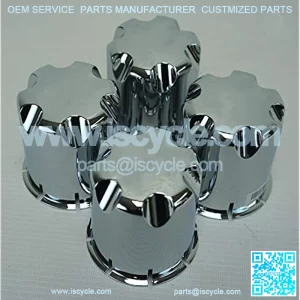Wheel Rim 'SS' Chrome Center Caps for Golf Cart UTV ATV(Set of 4)