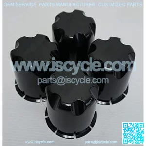 Golf Cart Wheel Rim 'HD' Black Center Caps for Golf Cart UTV ATV(Set of 4)