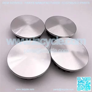4 PCS New 67mm 2 5/8 inch Brushed Silver Red Car ABS Custom Hub Wheel Center Caps Cover 19351757