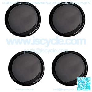 Golf Cart Wheel Covers Hub Center Caps Labels Tape Decals, Set of 4