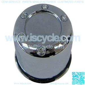Golf Cart Tire & Wheel Center Cap - 2.65", Chrome Plastic
