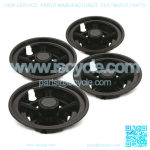 Universal 8" Wheel Covers Hub Caps - Black