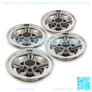 Universal 8" Wheel Covers Hub Caps - Silver