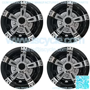 Golf Cart Wheel Covers Hub Caps for EZGO Club Car Yamaha Universal 8" (Set of 4)