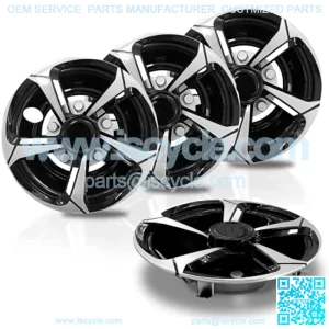 Golf Cart Hubcaps Golf Cart Accessories for Yamaha/ Club Car DS Precedent/ EZ-GO, 8 Inch Wheel Covers(Set of 4)