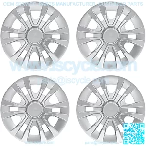 Golf Cart Hubcaps 8 inch, Universal Wheel Covers Hub Caps for Club Car, EZGo, Yamaha Golf Buggies Size 8" (Set of 4 Silver)??