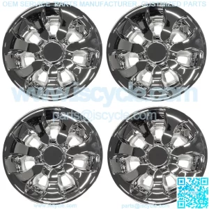 Drifter 8 inch Golf Cart Wheel Covers Hub Caps Universal Fit | Set of 4