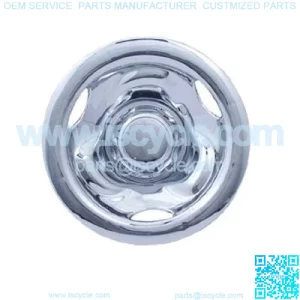 (1) Golf Cart 8" Chrome Deep Dish Wheel Cover Hub Cap